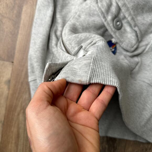 Nike Jacket Hoodie Women's Medium Gray Sneakers Athletic Training Fitness 5823 - Picture 8 of 15